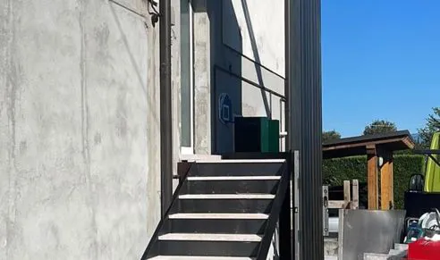 Scala in ferro per un'azienda di Verona